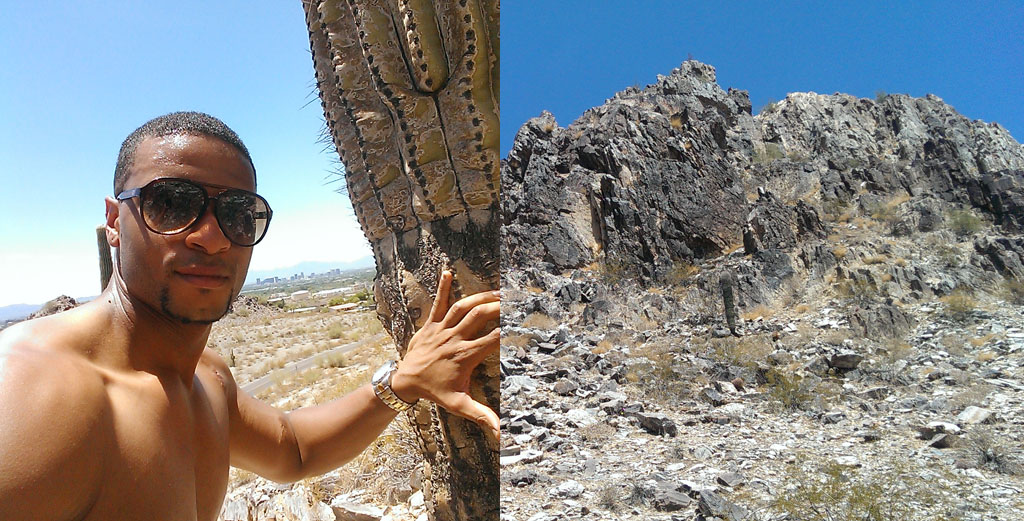 Devin James on top of Piestewa Peak in Phoenix Arizona
